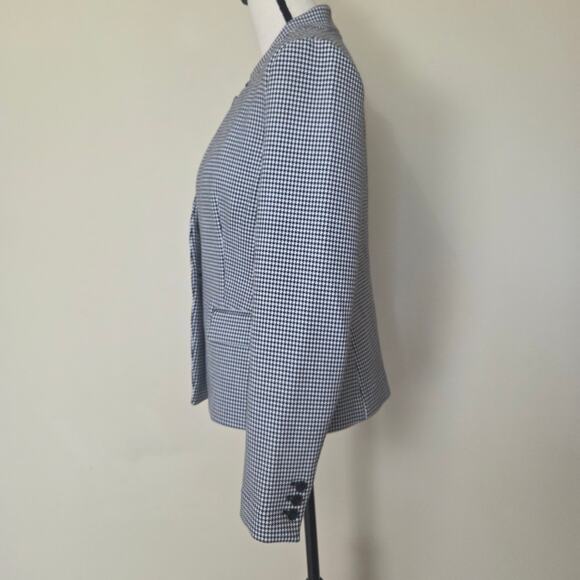 Banana Republic Women's 8 Classic Houndstooth Jacket Blazer 1 Button Front - Picture 7 of 16